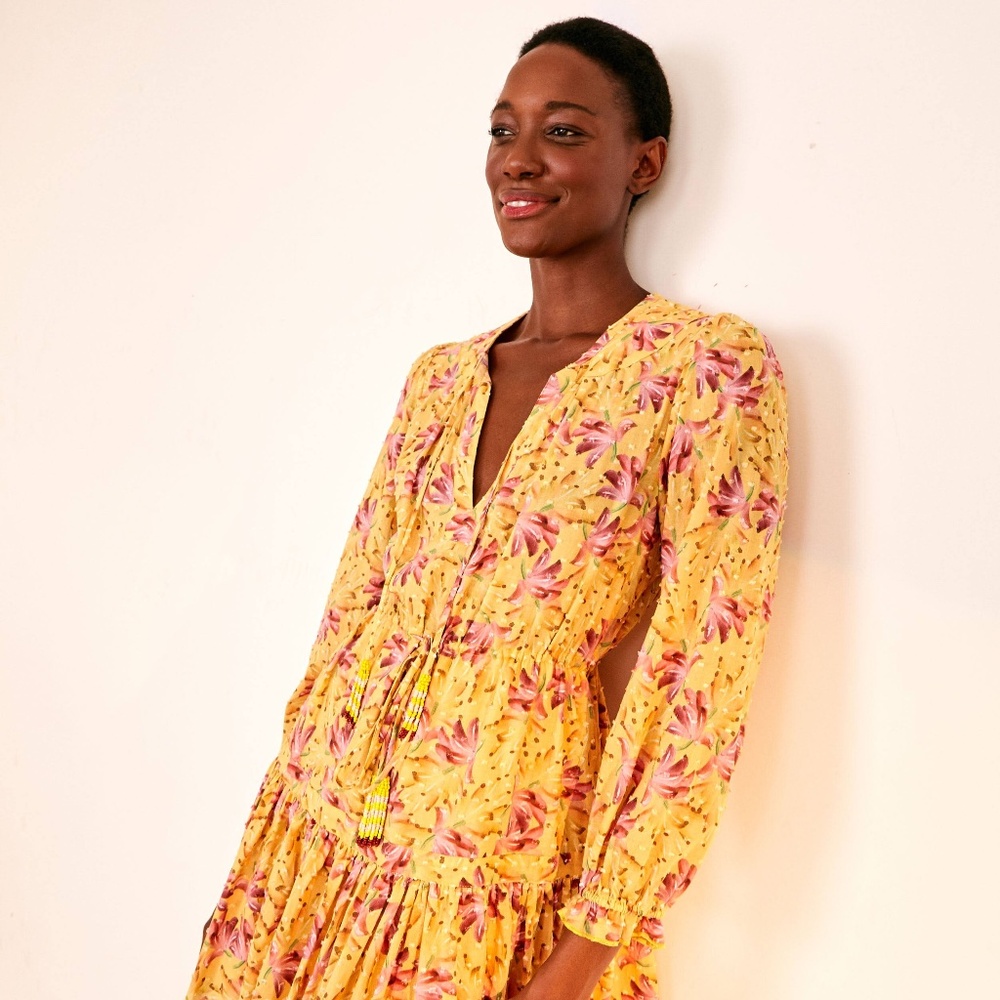 Farm Rio Banana Sunshine Mini Dress